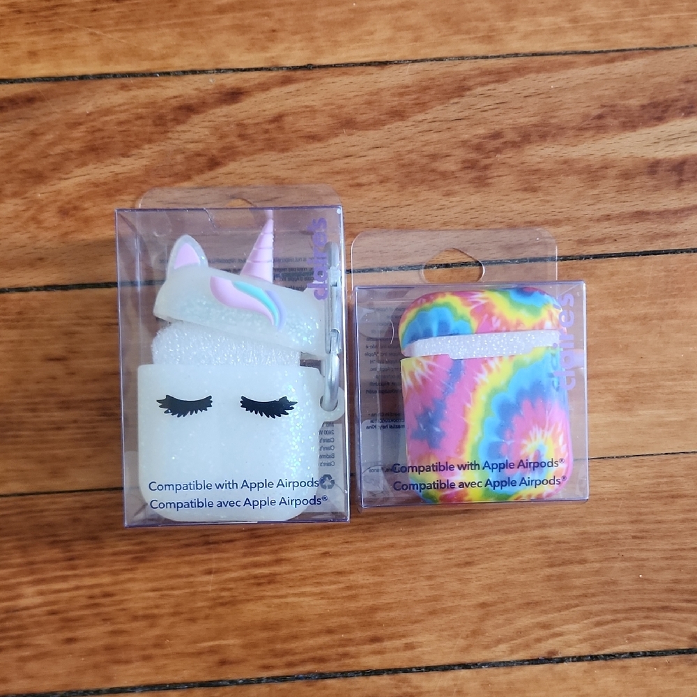Unicorn, Tie-Dye And Black/white AirPods Cases